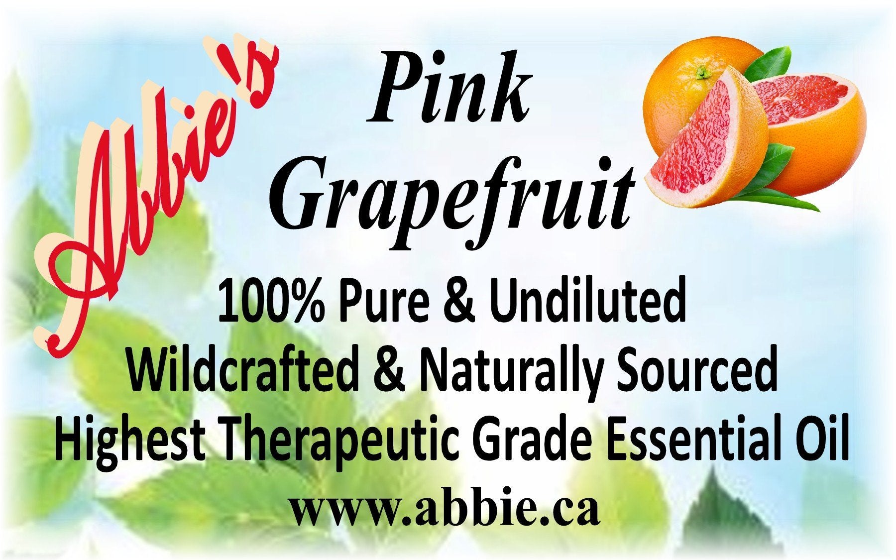 Pink Grapefruit Essential Oil 15ml - Abbie's Natural Skin Care Products