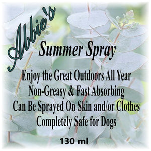 Summer Spray for People & Dogs 130ml - Abbie's Natural Skin Care Products